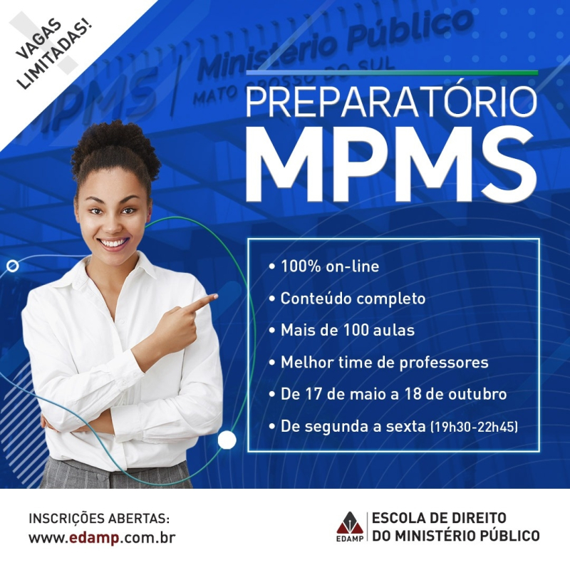 LANÇAMENTO DO CURSO PREPARATÓRIO PARA O MPMS